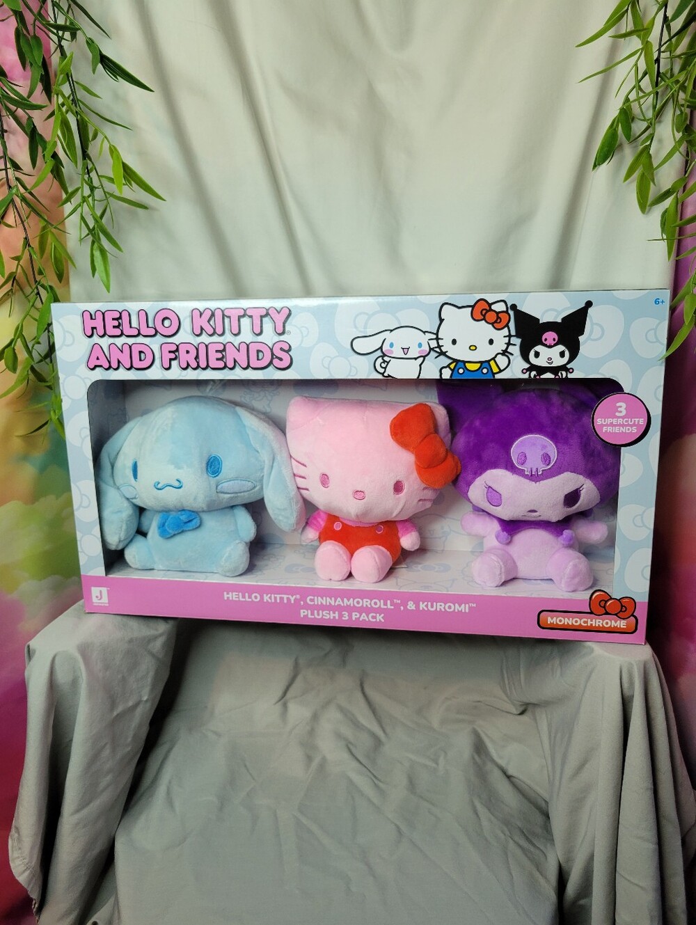 Sealed Hello Kitty, Kuromi, Cinnamoroll Stuffed Animals! Pink Red, Blue, Purple